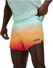 Hoka Race Day Split Short Print מכנסי ריצה קצרים לגברים