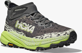 Hoka HOKA SPEEDGOAT 6 MID GTX - נעלי הוקה ספידגוט 6 מיד לגברים בצבע אפור אורביט/ירקרק