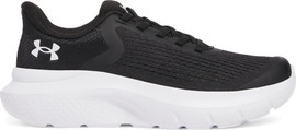 UNDER ARMOUR Under Armour BPS Charged Rogue 5 נעל ספורט לילדים עם שרוכים אלסטיים צבע שחור לבן