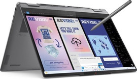 Lenovo מחשב נייד עם מסך מגע Lenovo Yoga 7-32GB 1TB 2-in-1 - צבע Luna Grey - נרתיק ועט Yoga כלול באריזה