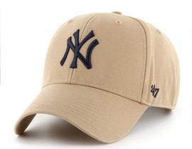 47 brand כובע מצחייה מובנה צבע חאקי NY