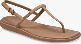 Crocs Miami Thong Sandal Crocs - סנדלי אצבע קרוקס לנשים בצבע שוקולד חלב