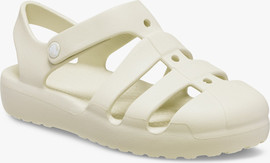 Crocs Crocs Classic Fisherman T -  סנדלי קרוקס פישרמן לבנות בצבע אבן חול מידות קטנות