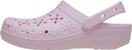 Crocs כפכפי Crocs לנשים דגם Classic Clog Floral Cut-Out