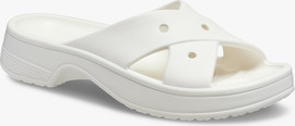 Crocs Crocs Classic Women's Cross Strap - כפכפי קרוקס לנשים בצבע לבן גיר
