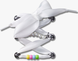 Crocs Crocs Jibbitz Lace Bead and Chain 5 Pack - מארז 5 ג'יביטים קרוקס תחרה, חרוזים ושרשרת