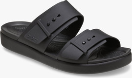 Crocs Crocs Brooklyn Buckle Low Low - כפכפי קרוקס ברוקלין לנשים בצבע שחור