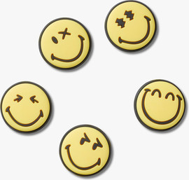 Crocs Crocs Jibbitz Smileyworld - מארז 5 ג'יביטים קרוקס