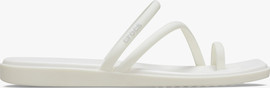 Crocs Crocs Miami Toe Loop Sandal - סנדלי קרוקס מיאמי לנשים בצבע לבן גיר