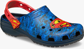 Crocs Crocs Superman Classic Clog K - כפכפי קלוג קרוקס סופרמן לילדים בצבע כחול/אדום
