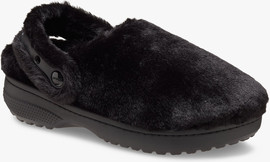 Crocs Crocs Classic Unfurgettable Clog - כפכפי קרוקס פרוותיים לנשים בצבע שחור
