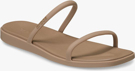 Crocs Crocs Miami Two Strap Sandal - כפכפי קרוקס מיאמי 2 רצועות לנשים בצבע שוקולד חלב