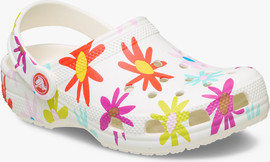 Crocs Crocs Kid's Classic Crafted Daisy Clog -  כפכפי קלוג קרוקס לילדים בהדפס פרחוני
