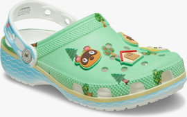 Crocs Crocs Animal Crossing Classic Clog K - כפכפי קרוקס קלוג חיות לילדים בצבע ירוק