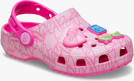 Crocs Crocs Barbie Classic Clog T - כפכפי קרוקס קלוג ברבי לבנות בצבע ורוד מידות קטנות