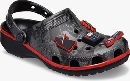 Crocs Crocs Star Wars Grphic Drth Vader Classic Clog - כפכפי קלוג קרוקס מלחמת הכוכבים בצבע שחור/אפור