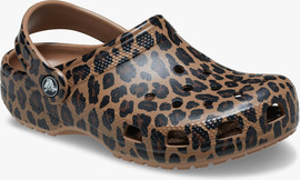 Crocs Crocs Classic Animal Clog T - כפכפי קרוקס קלוג קלאסי לילדים בהדפס מנומר מידות קטנות