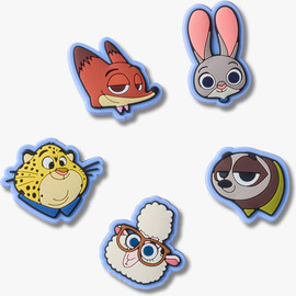 Crocs Crocs Jibbitz Zootopia – מארז 5 ג'יביטים קרוקס