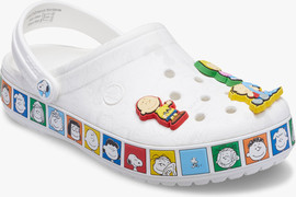 Crocs Crocs Peanuts Crocband Clog - כפכפי קלוג קרוקס פינטס בצבע לבן