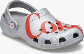 Crocs Crocs Diet Coke Classic Clog - כפכפי קרוקס קלאסיק קלוג דיאט קוקה קולה בצבע אפור/אדום