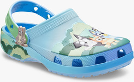 Crocs Toddler Bluey Best Buddies Classic Clog - כפכפי קרוקס בלואי וחברים לילדים בצבע כחול - קרוקס - MultiColor