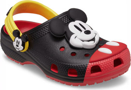 Crocs Crocs Mickey Mouse Classic Clog T- כפכפי קלוג קרוקס מיקי מאוס לילדים מידות קטנות בצבע שחור/אדום