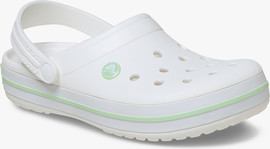 Crocs Crocs Crocband - נעלי קרוקס קרוקבנד בצבע לבן/ירוק שליו