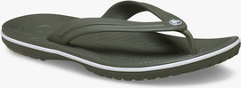 Crocs Crocs Crocband Flip - נעלי אצבע קרוקס בצבע זית אבקתי