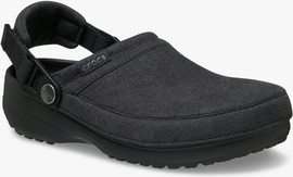 Crocs Crocs Classic Crafted Vegan Suede Clog - כפכפי קרוקס קלוג קראפטד בצבע שחור