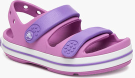 Crocs Crocs Crocband Cruiser Sandal T - סנדלי קרוקבנד לילדים בצבע ורוד מידות קטנות - קרוקס - Pink