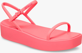 Crocs Crocs Miami Platform Y Strap Sandal - סנדלי פלטפורמה קרוקס לנשים בצבע גויאבה