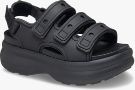 Crocs Crocs Soho Frosted Sport Sandal - סנדלי פלטפורמה קרוקס סוהו לנשים בצבע שחור
