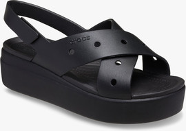 Crocs Crocs Brooklyn 4U Cross Strap Sandal - סנדלי פלטפורמה קרוקס ברוקלין לנשים בצבע שחור