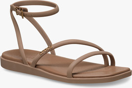 Crocs Crocs Miami Ankle Strap Sanda l -  סנדלי קרוקס מיאמי עם רצועת קרסול לנשים בצבע שוקולד חלב