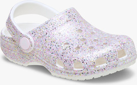 Crocs Crocs Classic Fantasy Glitter Clog T - כפכפי קרוקס קלוג נצנצים לילדים בצבע לבן
