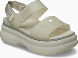 Crocs Crocs Soho Frosted Y Strap Sandal - סנדלי פלטפורמה קרוקס לנשים בצבע מטאור