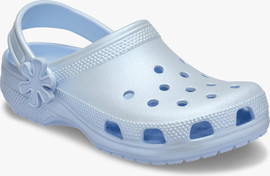 Crocs Crocs Kids' Classic Pearl Shine Clog - כפכפי קרוקס פנינה לילדים בצבע כחול פרוסט