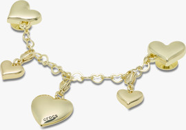 Crocs Crocs Gold Heart Chain - שרשרת ג'יביטים לקרוקס