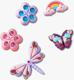 Crocs Crocs Jibbitz Magical Garden Bug - מארז 5 ג'יביטים קרוקס