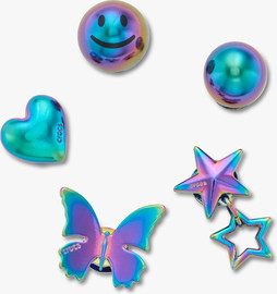 Crocs Crocs Jibbitz Iridescent Meta – מארז 5 ג'יביטים קרוקס