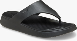 Crocs Crocs Getaway Triangle Flip - כפכפי אצבע קרוקס גטאוויי לנשים בצבע שחור