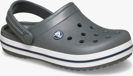 Crocs Crocs Crocband Clog K - כפכפי קרוקבנד קרוקס לילדים בצבע אפור סלאט/נייבי