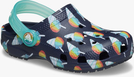 Crocs Classic Snow Cone Clog K - כפכפי קלוג קרוקס לילדים בצבע נייבי