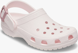 Crocs Crocs Classic Buckle Clog - כפכפי קלוג קרוקס עם אבזם בצבע ורוד קרחוני