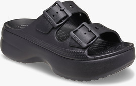Crocs Crocs Saturday Platform Sandal - סנדלי פלטפורמה קרוקס לנשים בצבע שחור