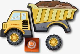 Crocs Crocs Jibbitz MYO Construction Truck - מארז 5 ג'יביטים קרוקס משאיות בנייה