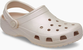 Crocs Crocs Classic Pearl Shine Clog - כפכפי קלוג קרוקס לנשים בצבע קוורץ