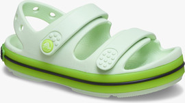 Crocs Crocs Crocband Cruiser Neon Band Sandal T - סנדלי קרוקס קרוקבנד לילדים מידות קטנות בצבע ירוק תפוח אייס