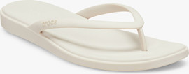 Crocs Crocs Miami Flip - כפכפי אצבע קרוקס מיאמי לנשים בצבע קרם קקאו