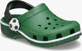 Crocs Crocs Classic Soccer Turf - כפכפי קרוקס כדורגל לילדים בצבע ירוק דשא מידות קטנות